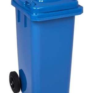 Pojemnik na odpady plastik niebieski 120L