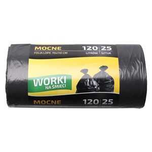 Worki na śmieci mocne  120 L 25szt
