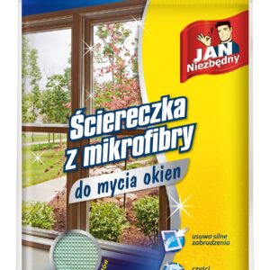 Ścierka z mikrofibry do mycia okien JN