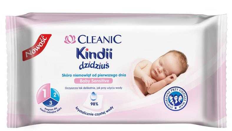 Chusteczki nawilżane Cleanic Kindi a'60 natural