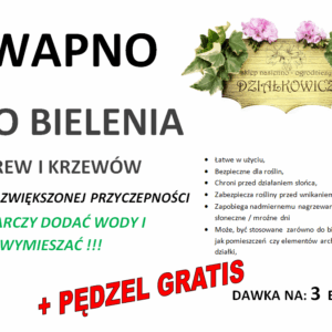 Wapno do bielenia drzew krzewów na 10L emulsji