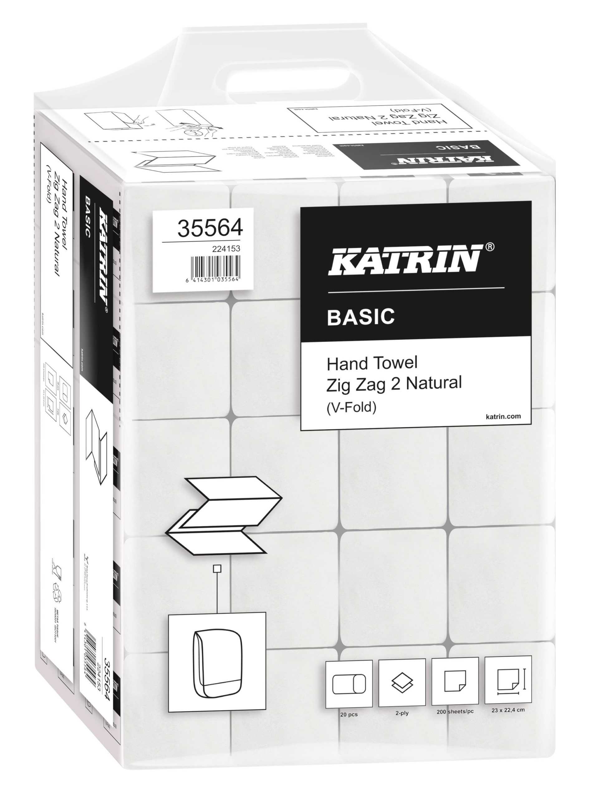 Katrin ręcznik ZZ BASIC 2w 20x200 Handy Pack