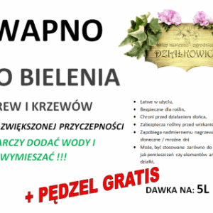 Wapno do bielenia drzew krzewów na 5L emulsji