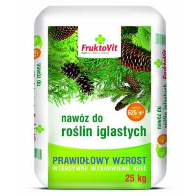 FRUKTOVIT PLUS NAWÓZ DO ROŚLIN IGLASTYCH 25kg