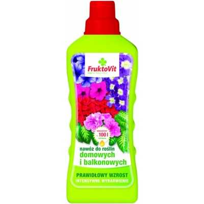 FRUKTOVIT PLUS NAWÓZ PŁYNNY DO ROŚLIN DOMOWYCH I BALKONOWYCH 1L