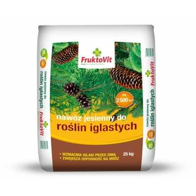 FRUKTOVIT PLUS NAWÓZ JESIENNY DO ROŚLIN IGLASTYCH 25kg