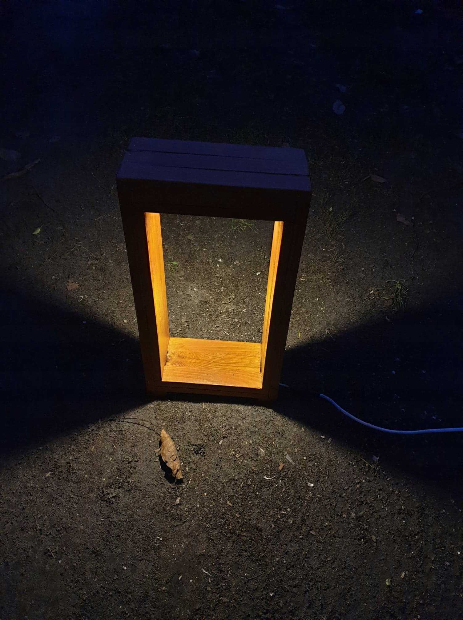 Lampa ogrodowa EKO H 60 cm sosna - obrazek 2