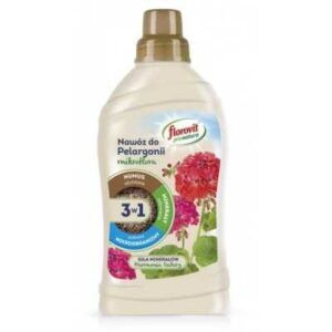 FLOROVIT PRO NATURA MIKROFLORA 3w1 1KG PŁYNNY NAWÓZ ORGANICZNO-MINERALNY DO PELARGONII