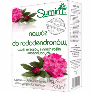 SUMIN NAWÓZ DO RODODENDRONÓW, AZALI, WRZOSÓW I INNYCH ROŚLIN KWAŚNOLUBNYCH