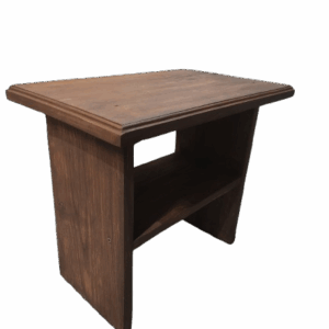 Stolik dębowy z półką